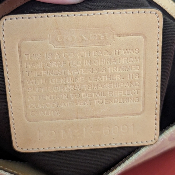 Coach Shoulder Bag Signature Canvas M1K-6091 Y2K 2001 - Picture 16 of 16